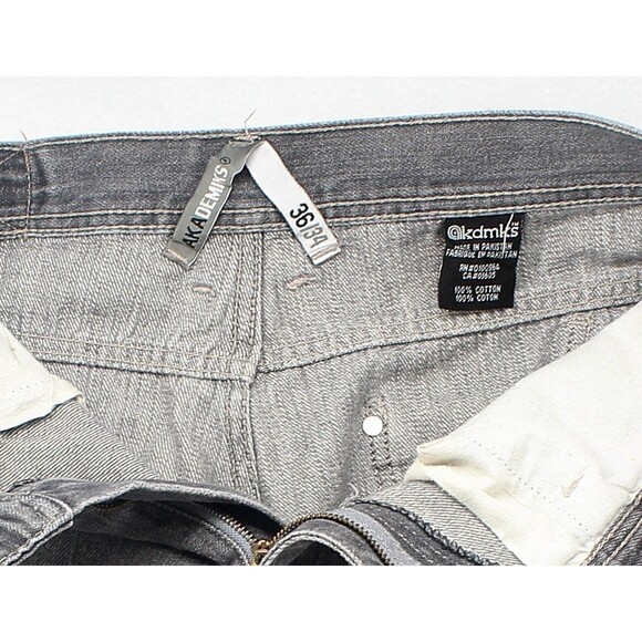 AKADEMIKS Jeans Men's Size 34x31 Grey Cotton Streetwear 6 pockets Denim Pants - Picture 5 of 7